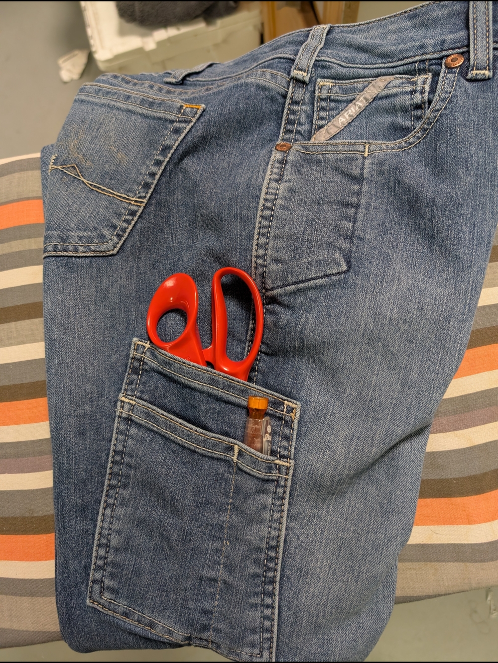 Women’s Ariat Rebar Carpenter Bootcut Jeans Mid-Rise - Picture 7 of 7